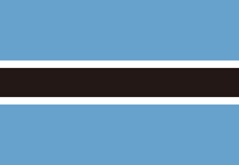 Wall Mural - Botswana flag illustrator country flags