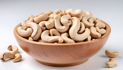 Wall Mural - Cashew nut isolated on white background 