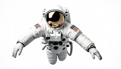 Astronaut isolated on white background 