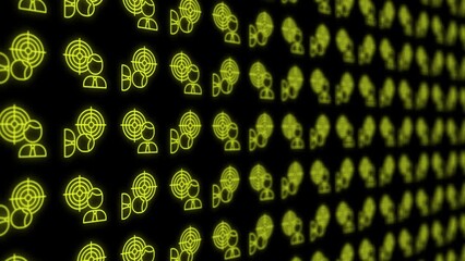 Pattern animation background loop, footage Abstract element for motion graphic, on background seamless loop	