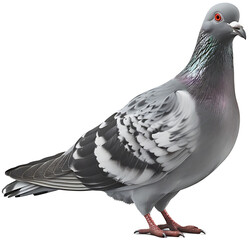 Wall Mural - A pigeon isolated on a transparent background PNG