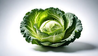 Wall Mural - Cabbage isolated on white background 