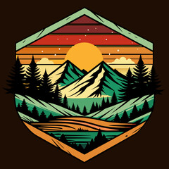 Valley Summer T-Shirts Grunge Style . vector design for  t shirt 