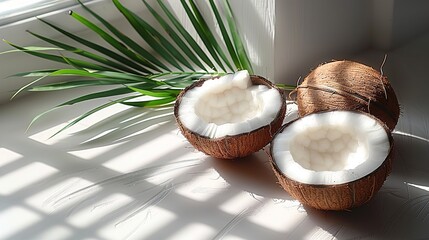 Sticker - coconut on the beach