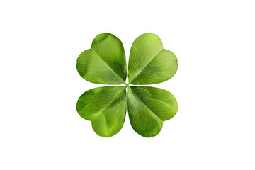 Four leaf clover isolated on transparent background