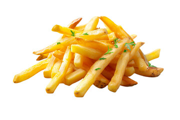 Wall Mural - French fries isolated on transparent background