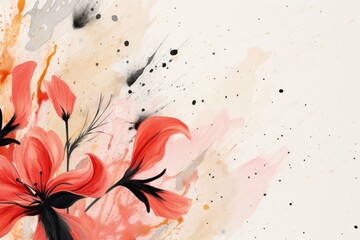 Wall Mural - Lily flowers backgrounds abstract pattern.