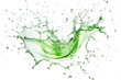 © David Kreuzberg - green water splash isolated on white or transparent png