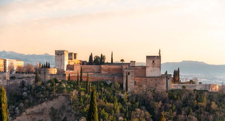 Wall Mural - Alhambra Palace in Granada, Andalusia, Spain