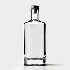 Empty alcohol bottle. Beverage product prototype, Generative AI