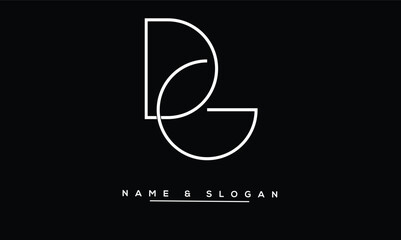 GD, DG, G, D Abstract Letters Logo Monogram