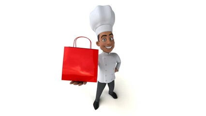 Wall Mural - Fun 3D cartoon chef