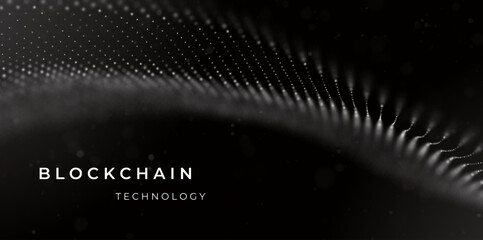 Wall Mural - blockchain technology background. abstract digital network concept. crypto data vector illustration.