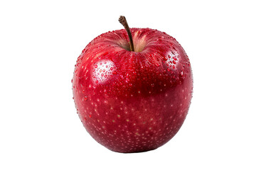 Wall Mural - A red apple isolated on transparent background