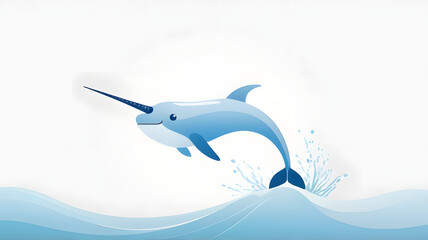 Wall Mural - dolphin jumping in water