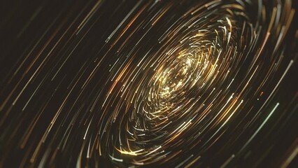 Wall Mural - spinning fire particles background/ animation of an abstract background with circles and spinning pa