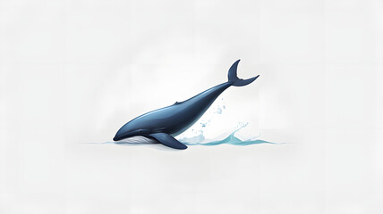 Wall Mural - whale