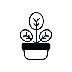 Sticker - Plant vector icon