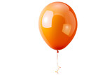 orange balloon isolated on transparent background