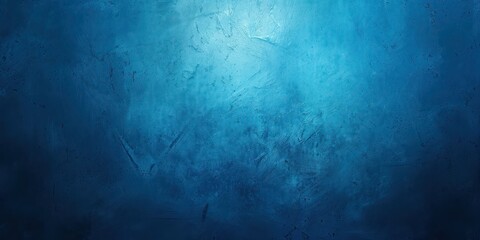 Wall Mural - Deep blue background with a minimalist approach, featuring only a faint glow in the center.