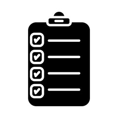 Sticker - Clipboard glyph icon