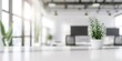 © soem - White office environment with a blurred plain background
