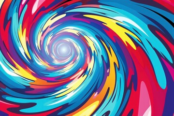 Poster - Comic swirl warp digital effect backgrounds abstract pattern.