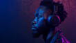© DrPhatPhaw - A man listening to music The joy of music in daily lifeA man listening to music The joy of music in daily life