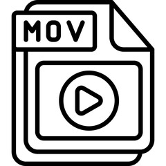 Sticker - MOV Icon