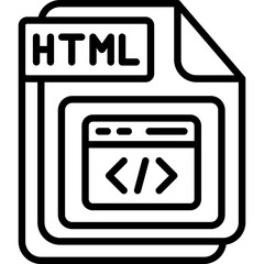 Canvas Print - HTML Icon