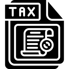 Wall Mural - TAX Icon