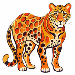 leopard vector illustration