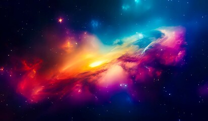 Colorful galaxy background showing the depth of space