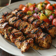 © TZIAROS - delicious roast meat or souvlaki with herbs