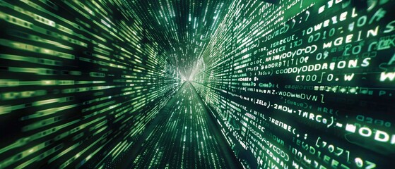 Cyber Hacker Breaking Through Virtual Barriers with Streaming Code