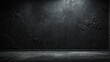© Leon - Grunge dark room interior concrete wall background. Metal background with space for text