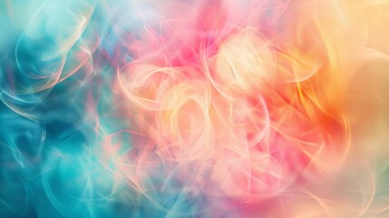 Poster - A dreamy, abstract background with soft, blurred edges and ethereal colors, evoking a sense of wonder and imagination