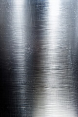 Wall Mural - close-up of brushed metal surface with intricate texture patterns, showcasing industrial material an