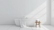 © Home Interior - bathroom bathtub isolated on white background
