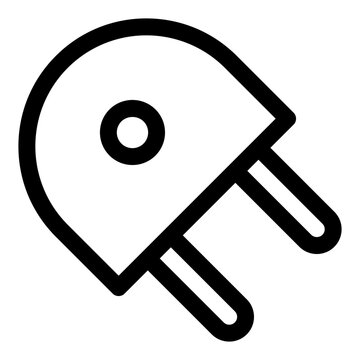 plug line icon vector illustration isolated on white background