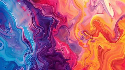 Wall Mural - Colorful abstract background generative ai