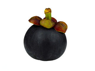 Wall Mural - mangosteen isolated on transparent.