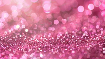 Wall Mural - Pink glitter texture shiny background generative ai