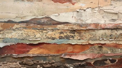 An abstract artwork featuring layered organic textures and earthy tones, inspired by the rugged beauty of desert landscapes.