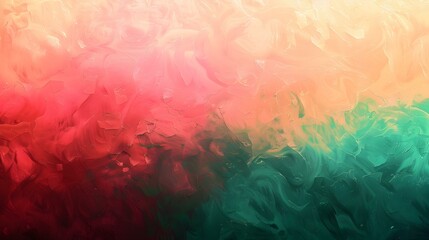 Canvas Print - Gradient from Amber to dark green abstract backdrop