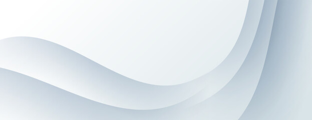 Wall Mural - white abstract background with wavy lines texture. great for banner, wallpaper, poster, website, presentation.