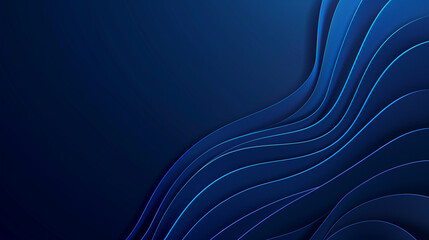 Wall Mural - Modern Blue wavy Abstract Random Shapes Elegant and background wallpaper. New backdrop illustration