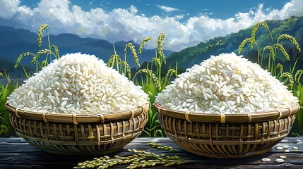 Poster - rice in a bowl