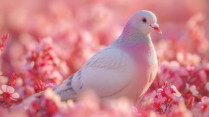 Canvas Print - dove in the park