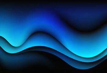 Leinwandbilder - Blue and black gradient background